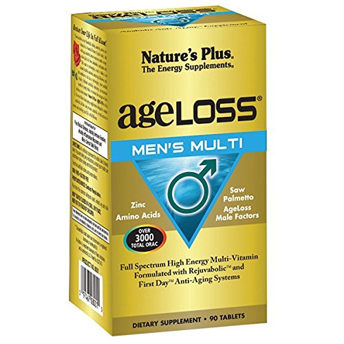 Nature's Plus. Ageloss Men's Multivitamin 90 Tablets - Free Shipping Nature's Plus. Ageloss Men's Multivitamin 90 Tablets - Free Shipping