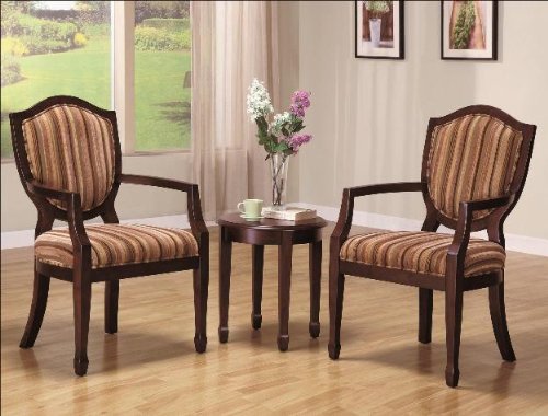 3PC Accent Table and Chairs Set