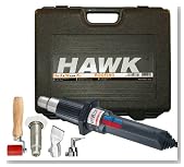 Steinel, HAWK Roofing Kit, Kit Includes, HG 2300 EM, 40mm Welding Nozzle, Heavy Duty Case, 45mm Seam Roller, Extra Element, 90&Acirc;&deg; Corner Nozzle
