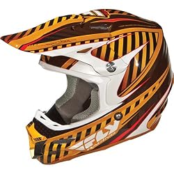 Fly Racing F2 Carbon Systematic Adult Dirt Bike Motorcycle Helmet - Camel/Brown