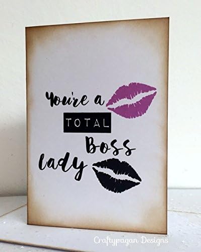 You're a Total Boss Lady Greeting Card/ Feminist Card/ Girl Boss Girl Power Card/ Empowerment/ Friendship Card/ Feminism Postcard/