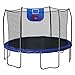 Skywalker Trampolines Jump N’ Dunk Trampoline with Safety Enclosure and Basketball Hoop, Blue, 12-Feet