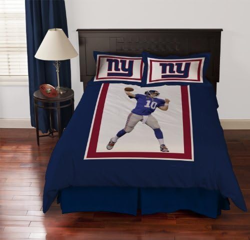 NFL Biggshots Bedding - New York Giants Eli Manning Comforter Set, Full by Dream Textiles