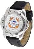 U.S. Coast Guard MILITARY Mens Leather Sports Watch