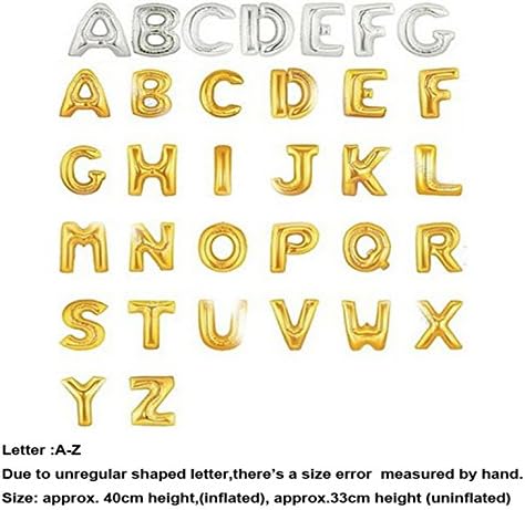 zjskin New 26 Letters Balloons,Assemble Spelling Words,Create Festive Atmosphere