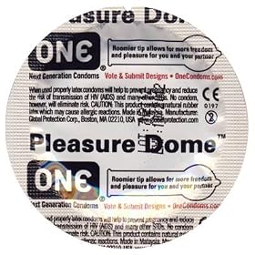 Pleasure Dome Roomier ONE Condoms 12 Pack