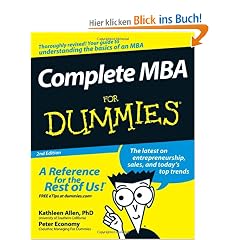 Complete MBA For Dummies (For Dummies (Lifestyles Paperback))