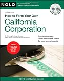 How to Form Your Own California Corporation (Book with CD)