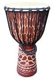 Deep-Carved Djembe-Antique Tan: 23