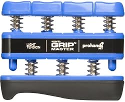 Gripmaster Hand Exerciser Blue, Light Tension (5-Pounds per Finger)
