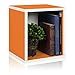 Way Basics Eco Stackable Storage Cube Plus, Cubby Organizer (Tool-Free Assembly and Uniquely Crafted from Sustainable Non Toxic zBoard Paperboard), Orange