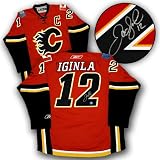 JAROME IGINLA Calgary Flames SIGNED RBK Premier Jersey