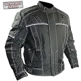 Xelement Mens Cruiser Cordura Vented Armored Motorcycle Jackets