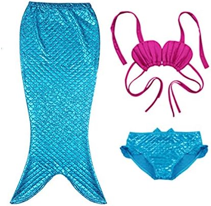 Bikini Mermaid Tail Summer Swimwear girls little Fairy tale Mermaid (4-5Years)