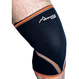Best Compression Knee Sleeve | 7mm Neoprene Knee Wrap | Best Joint Support for Powerlifting, Weightlifting, CrossFit & Squats | Unisex
