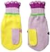 Kidorable Pink and Yellow Lotus Flower Soft Acrylic Knit Mittens for Girls