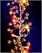 Sunset Crystal LED lights - red, orange and yellow LEDS - orange acrylic beads