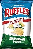 UPC 028400427265 product image for Ruffles Potato Chips, Sour Cream and Onion, 36 Ounce (Pack of 4) | upcitemdb.com
