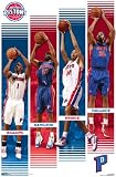Detroit Pistons (Chauncey Billups, Richard Hamilton, Tayshaun Prince, Rasheed Wallace) Sports Poster Print - 24" X 36"