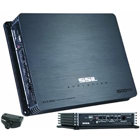 SSL EV2.1600 EVOLUTION 1600W, 2 Channel MOSFET Amplifier with Remote Subwoofer Level Control by Ssl