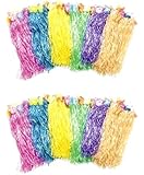 OTC - LUAU - 12 DELUXE kids FLOWERED color HULA skirts