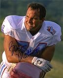 BRUCE MATTHEWS,HOUSTON OILERS,TENNESSEE TITANS,HALL OF FAME,HOF,SIGNED,AUTOGRAPHED,8X10 PHOTO,COA, RARE HARD PHOTO TO FIND