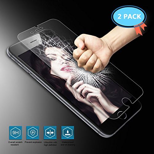 [ 2 Pack ] Smarteer iPhone 6S Screen Protector, [3D Touch Lifetime Warranty ] Premium Ballistic Nano 0.3mm Tempered Glass Screen Protector Scratch Free Ultra Slim Guard for iPhone 6/6S 4.7"