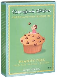 Cherrybrook Kitchen Chocolate Chip Muffin Mix, Peanut Free!, 18-Ounce Boxes (Pack of 6)