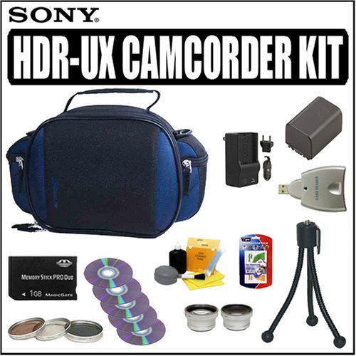 Accessory Kit for Sony Handycam Camcorder HDRUX10 and HDRUX20 1