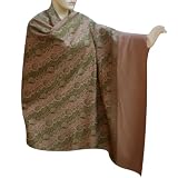 Handcrafted Kashmiri Embroidered Shawl In Wool Fabric From India (Free Shipping) shwl0011r