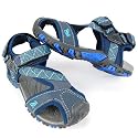 RED3 Kinder Unisex Trekking Outdoor Sandalen, Klett, navy blau