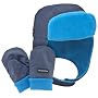 Columbia Sportswear Earflap/Mitten Set, Blueprint Print