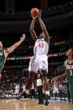 Milwaukee Bucks v Philadelphia 76ers: Elton Brand Photographic Poster Print by Jesse D. Garrabrant, 12x18