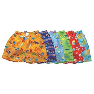 iPlay Re-usable Boys Swim Trunks w/Diaper