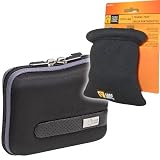 Deluxe Stylish GPS Hard Shell Carrying Case Designed to Fit 3.5 Rounded Back Navigator Units w/ Removable Wrist Strap for easy portability and Complimentary Screen Cleaning Cloth ** Includes In-Car Accesory Holder **