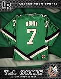 T.J. Oshie Autographed Uniform - North Dakota Fighting Sioux Green .