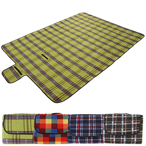 Jago PKND01 Picnic Blanket 195 x 150 cm in DIFFERENT COLOURS (Apple Green)