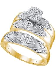 0.40CT-DIA MICRO-PAVE TRIO SET