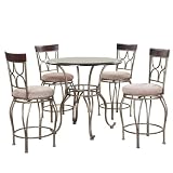 Langley Gathering Table Set Swivel Stools