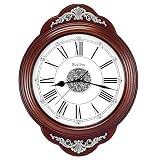 Bulova Inspire Wall Clock - Wooden Case with Espresso Brown Finish