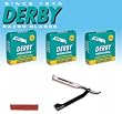 DOVO Straight Razor with 300 Derby Professional Single Edge Razor Blades
