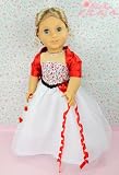 ** RUBY ROSE ** Red Carpet Princess Lace Dress & Rhinestone Necklace ~ Fits 18
