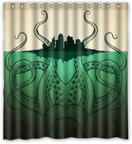 Super Specials Octopus Waterproof Bathroom Bath Polyester Shower Curtain 66" x 72"