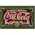 (2x3) Coca Cola Coke Delicious Refreshing Green Locker Refrigerator Magnet