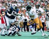 Joe Greene Autographed/Hand Signed Pittsburgh Steelers 8x10 Photo with HOF 87 Inscription (Pose 2)