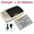 TWO BATTERY + CHARGER FOR NIKON COOLPIX S50 S51 S50C S51C S60