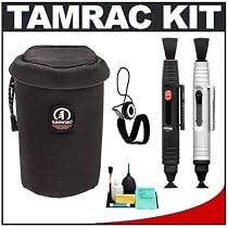 Tamrac MX5378 Large-Size Foam Padded Lens Case + Accessory Kit for Nikon Coolpix, Canon PowerShot, Pentax Optio, Olympus Stylus, Fuji FinePix, Kodak EasyShare, Casio Exilim, Panasonic Lumix, Samsung and Sony Cyber-Shot Digital Cameras