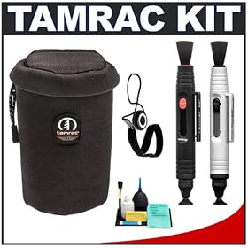 Tamrac MX5378 Large-Size Foam Padded Lens Case + Accessory Kit for Nikon Coolpix, Canon PowerShot, Pentax Optio, Olympus Stylus, Fuji FinePix, Kodak EasyShare, Casio Exilim, Panasonic Lumix, Samsung and Sony Cyber-Shot Digital Cameras