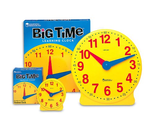 Learning Resources Big Time 12-Hour Student Clock