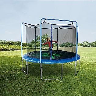 14' DELUXE BLUE TRAMPOLINE PAD & 3 ARCHE REPLACEMENT NET - $179 VALUE!!!